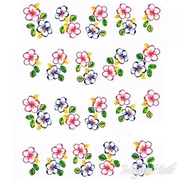 2D Nail Art One Stoke Sticker
