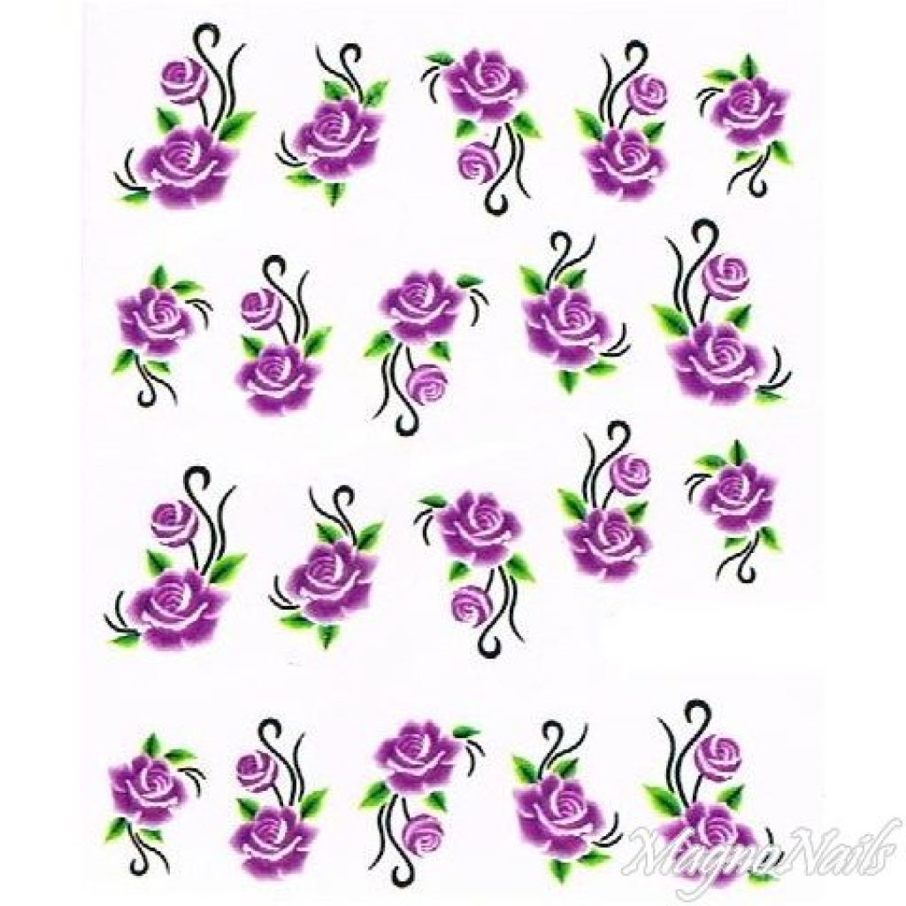 2D Nail Art One Stoke Sticker