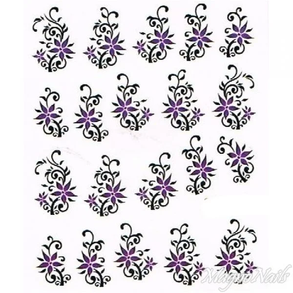 2D Nail Art One Stoke Sticker