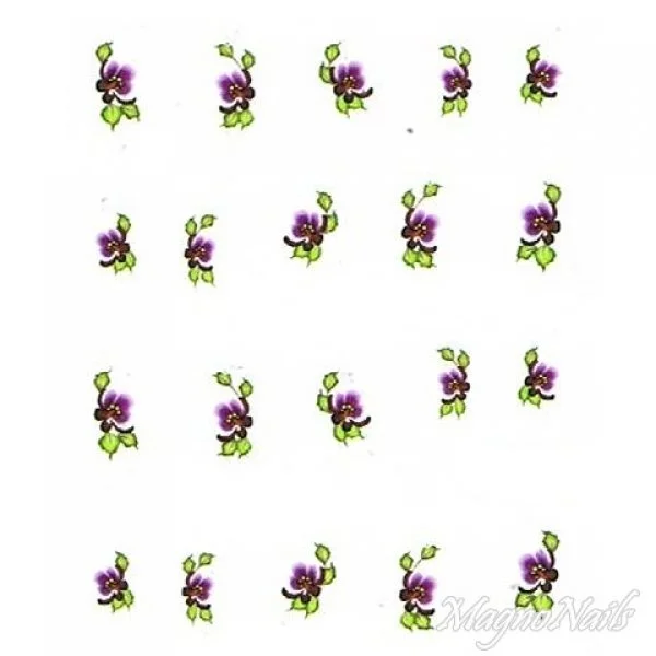 2D Nail Art One Stoke Sticker