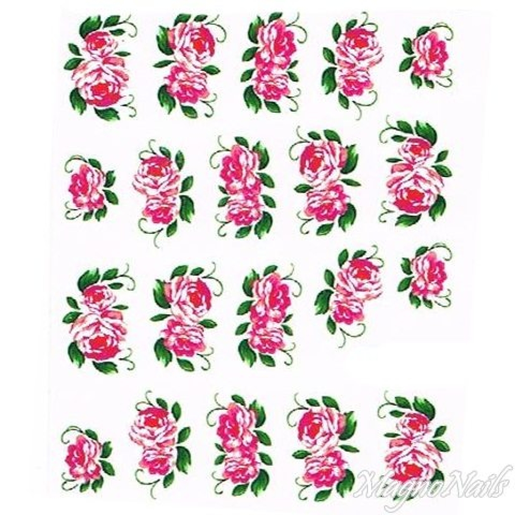 2D Nail Art One Stoke Sticker