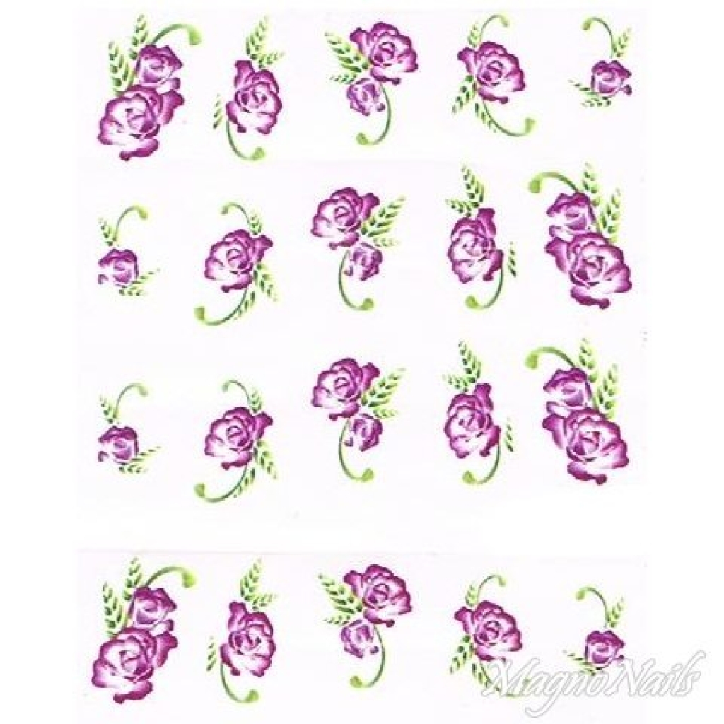 2D Nail Art One Stoke Sticker