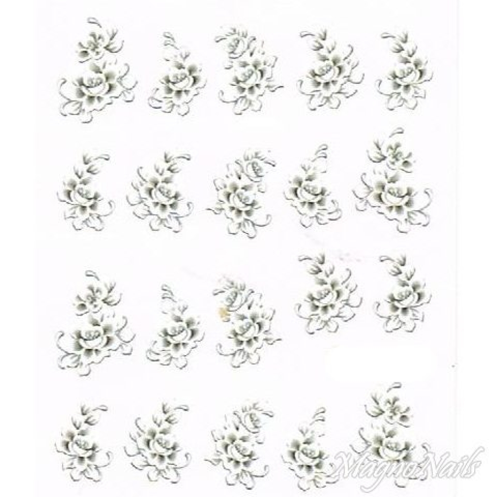 2D Nail Art One Stoke Sticker