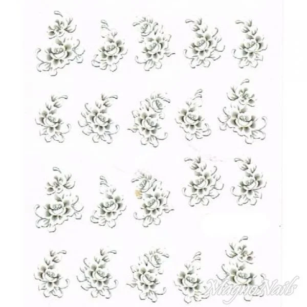 2D Nail Art One Stoke Sticker