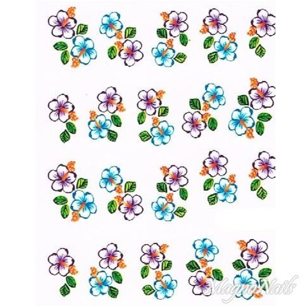 2D Nail Art One Stoke Sticker