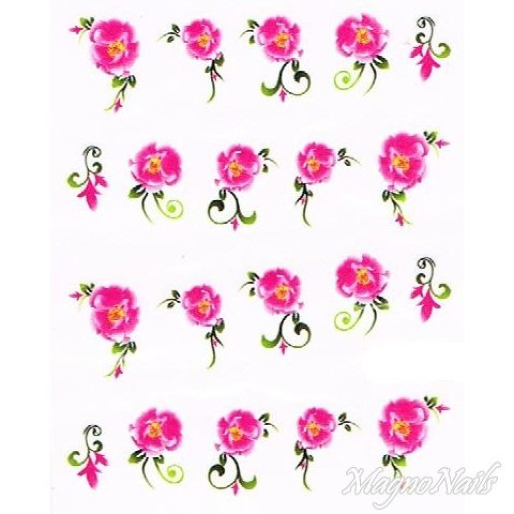 2D Nail Art One Stoke Sticker