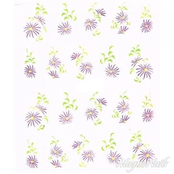 2D Nail Art One Stoke Sticker