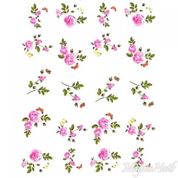 2D Nail Art One Stoke Sticker