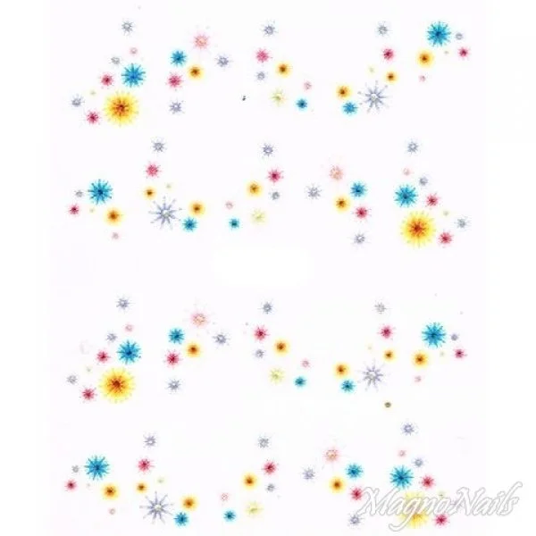 2D Nail Art One Stoke Sticker