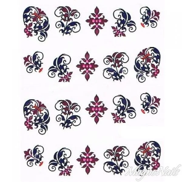 2D Nail Art One Stoke Sticker