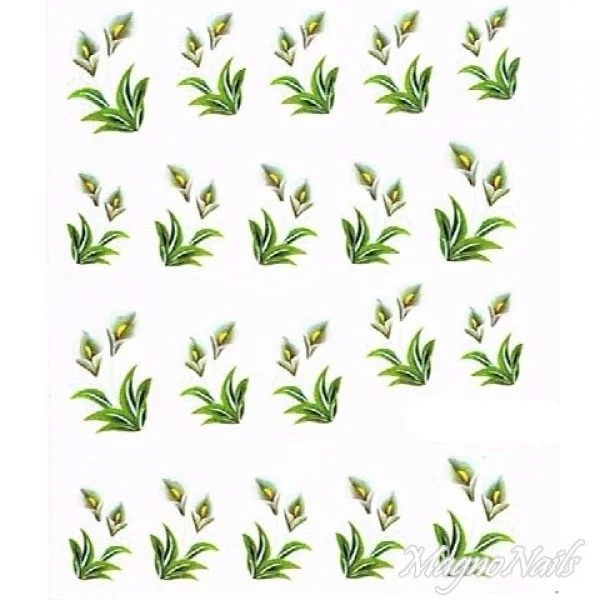 2D Nail Art One Stoke Sticker