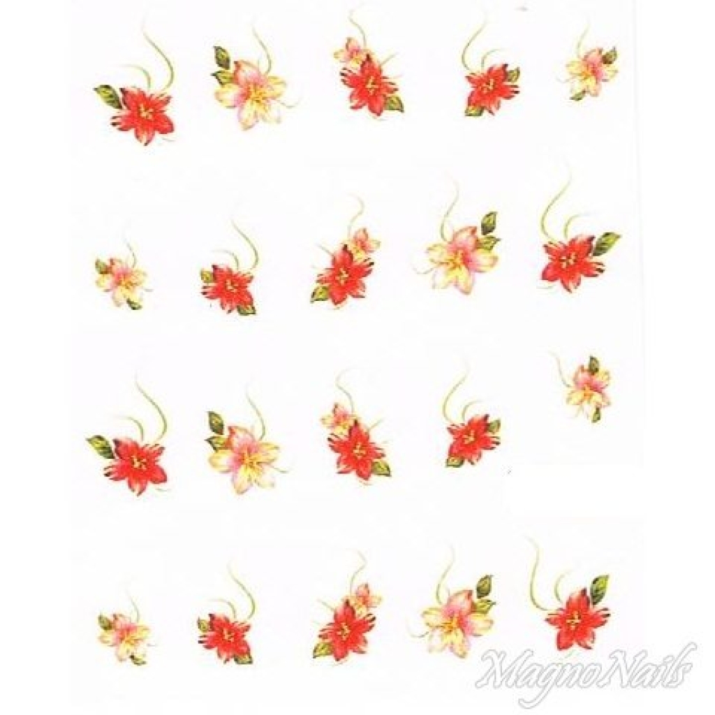 2D Nail Art One Stoke Sticker