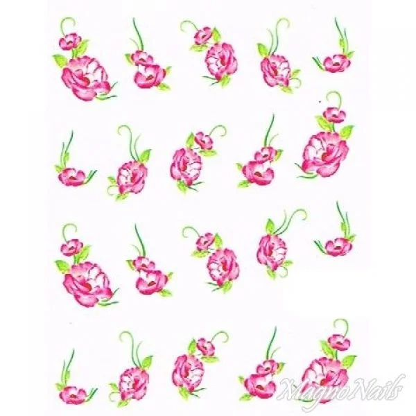 2D Nail Art One Stoke Sticker