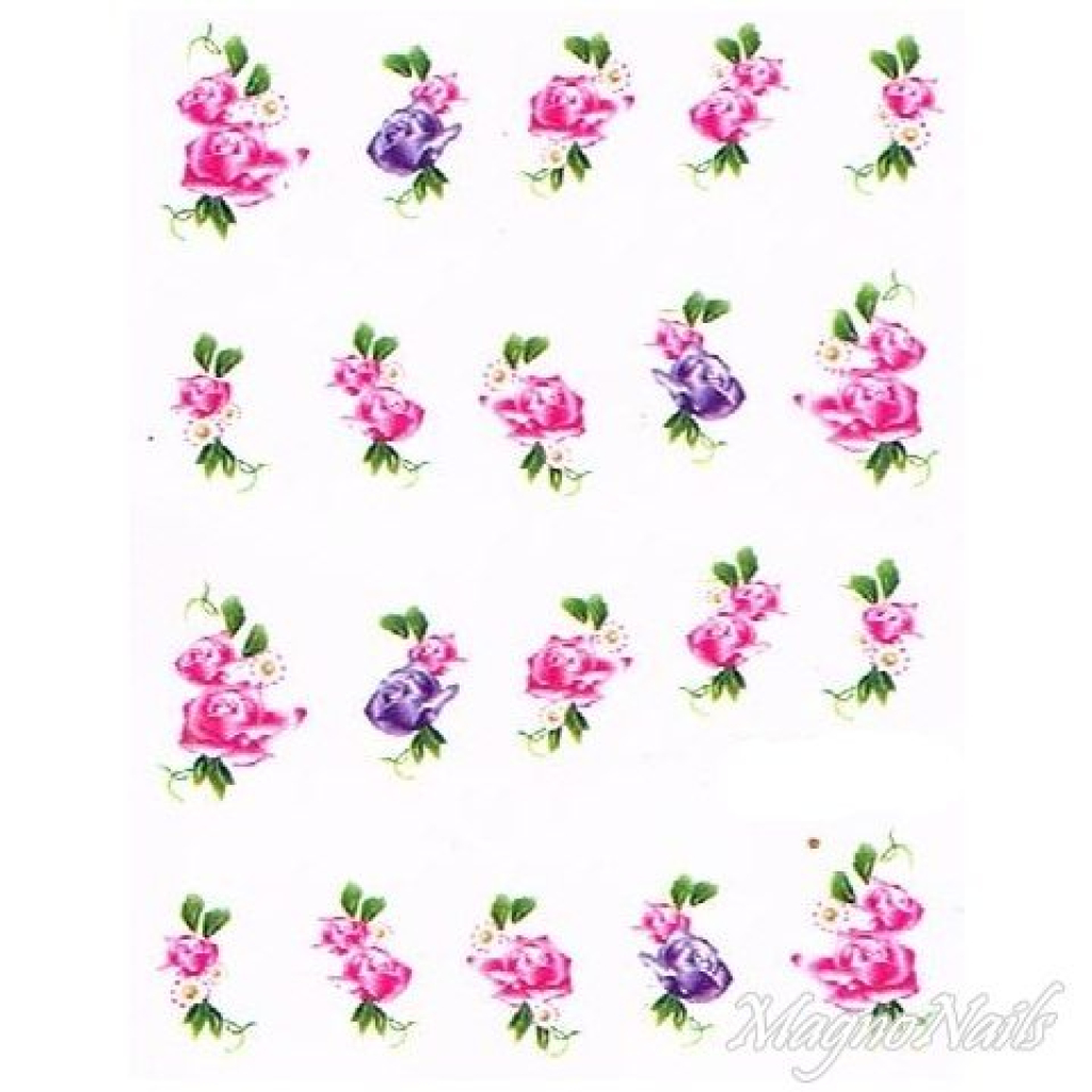 2D Nail Art One Stoke Sticker