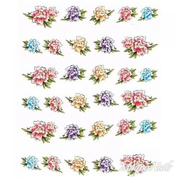 2D Nail Art One Stoke Sticker