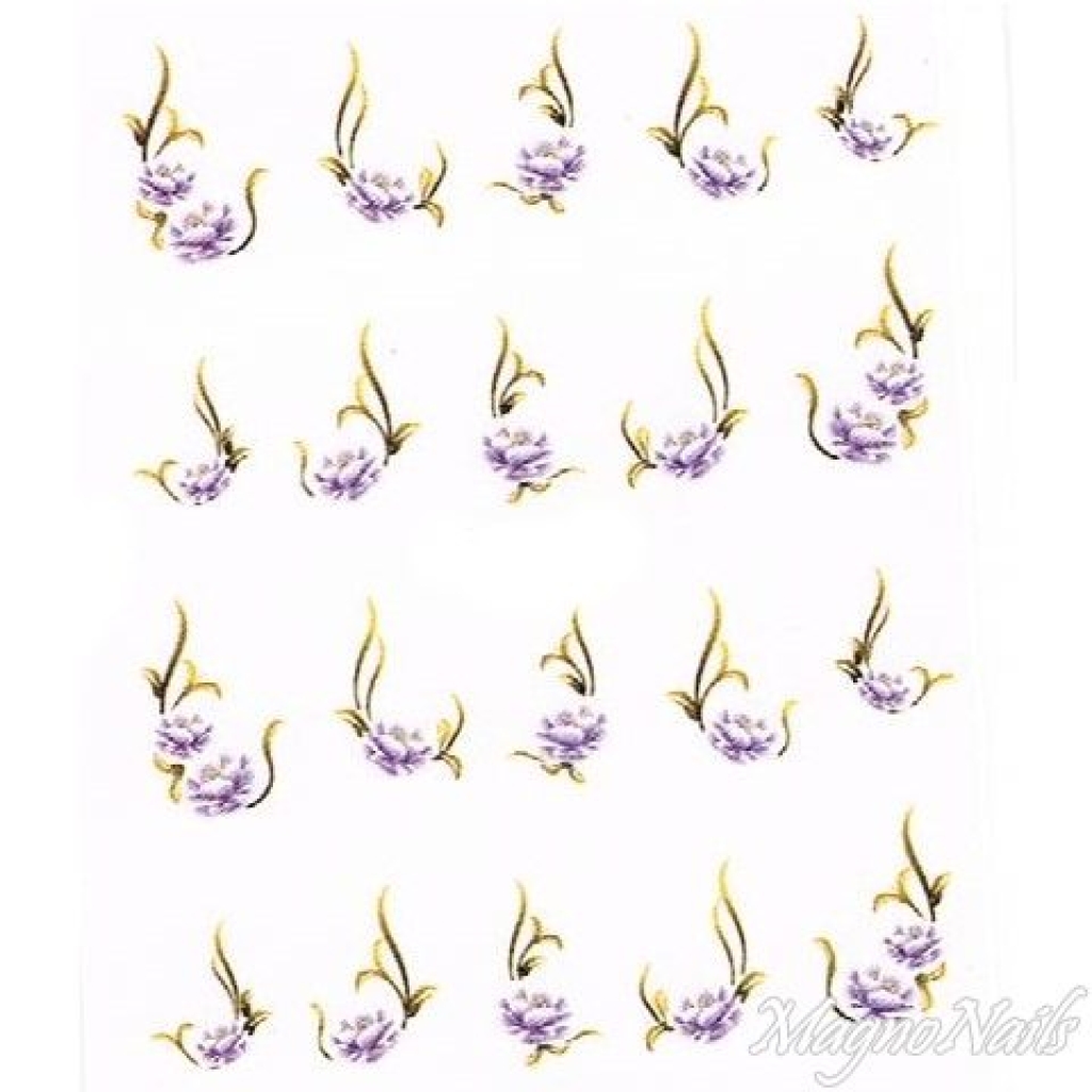 2D Nail Art One Stoke Sticker