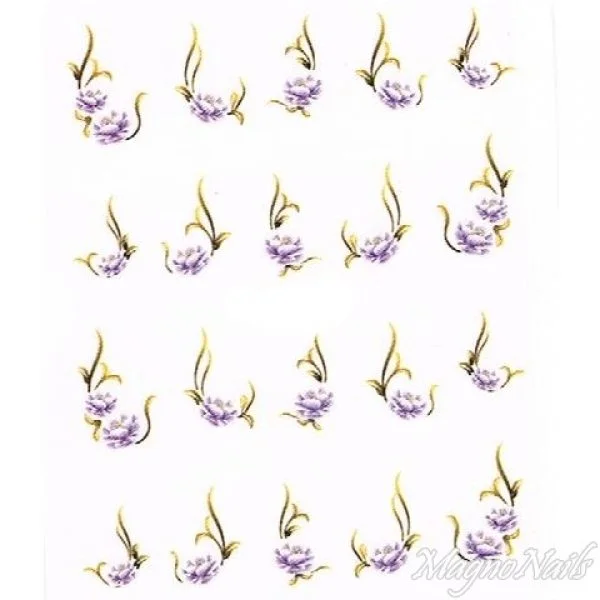 2D Nail Art One Stoke Sticker