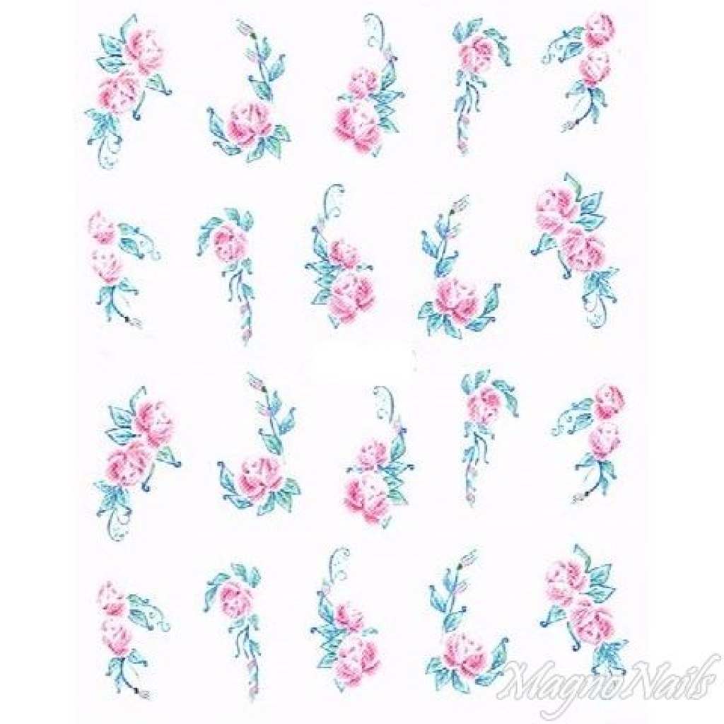 2D Nail Art One Stoke Sticker