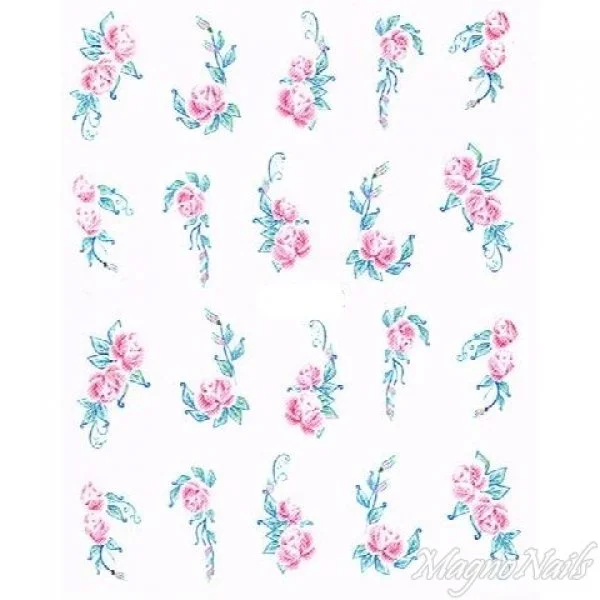 2D Nail Art One Stoke Sticker