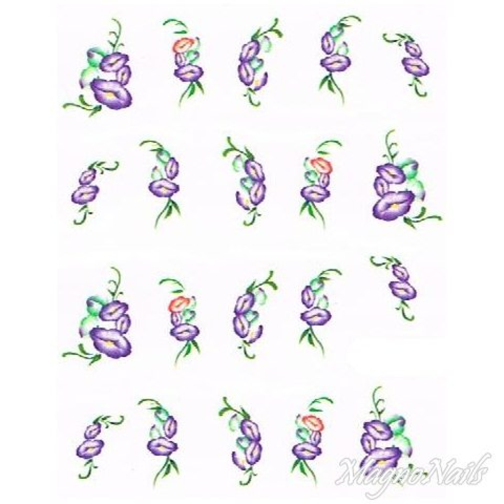 2D Nail Art One Stoke Sticker