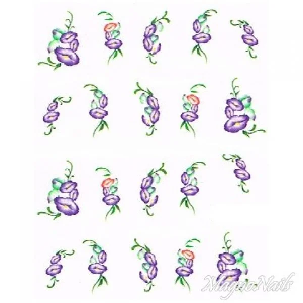 2D Nail Art One Stoke Sticker