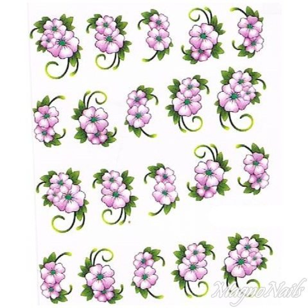 2D Nail Art One Stoke Sticker