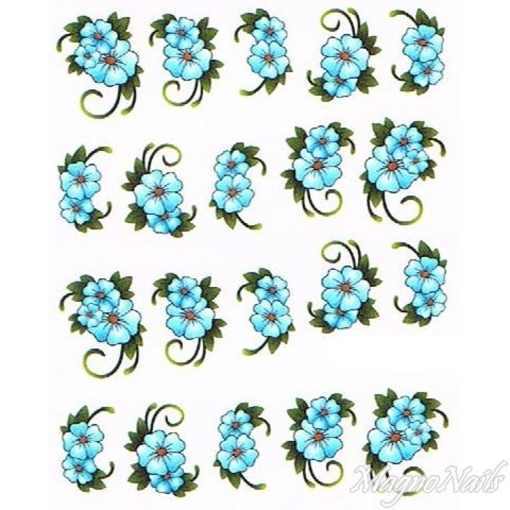 2D Nail Art One Stoke Sticker