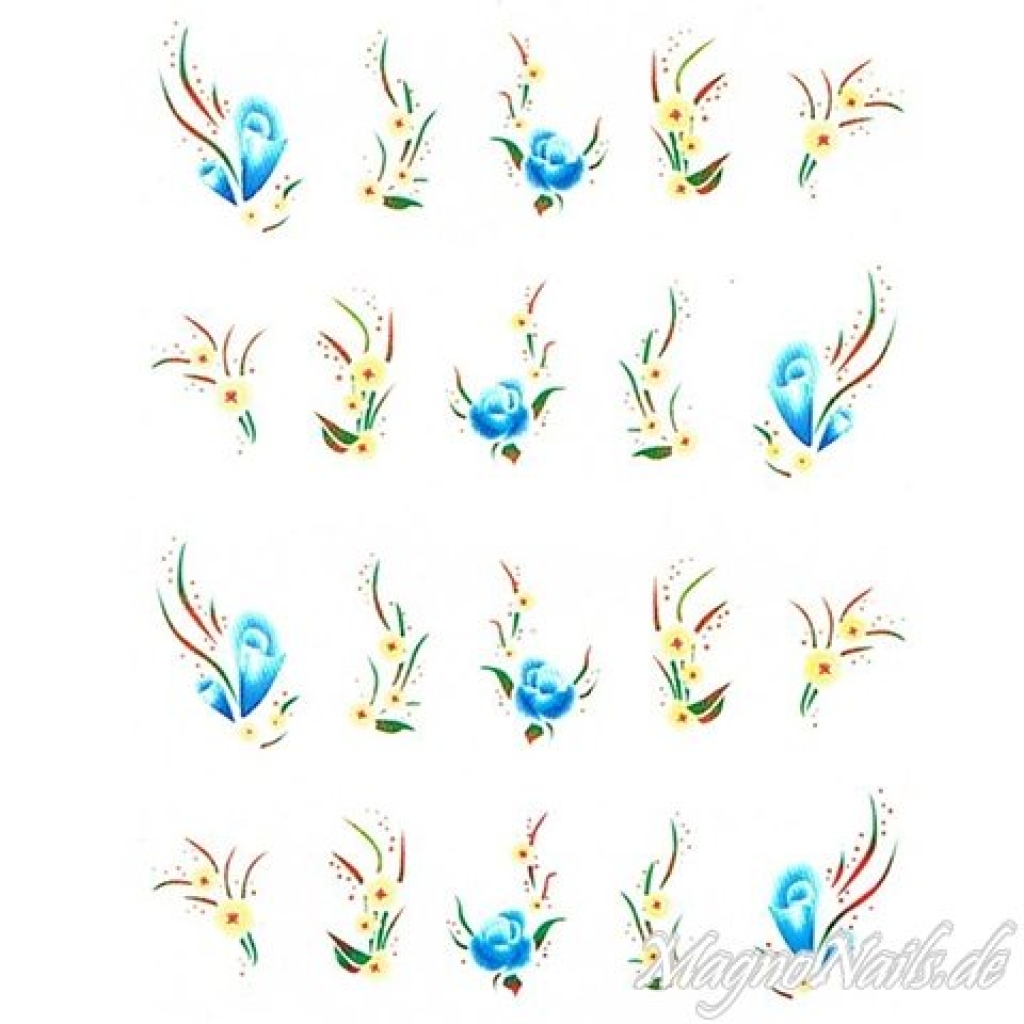 2D Nail Art One Stoke Sticker