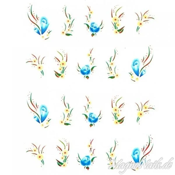 2D Nail Art One Stoke Sticker