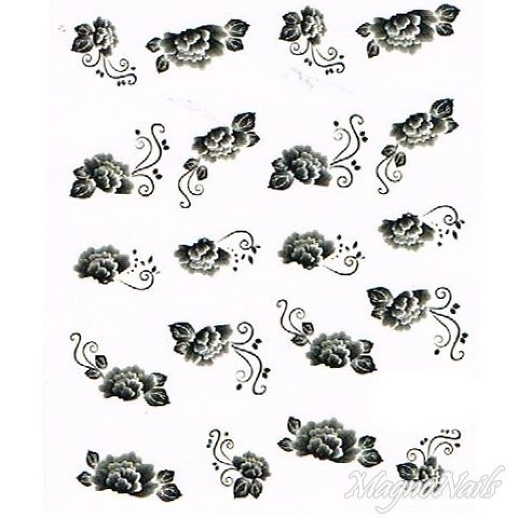 2D Nail Art One Stoke Sticker