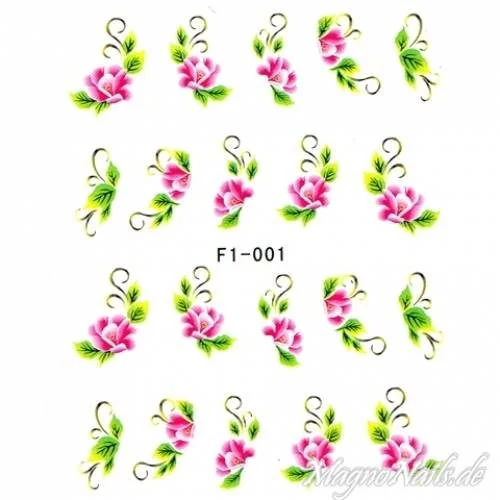 2D Nail Art One Stoke Sticker