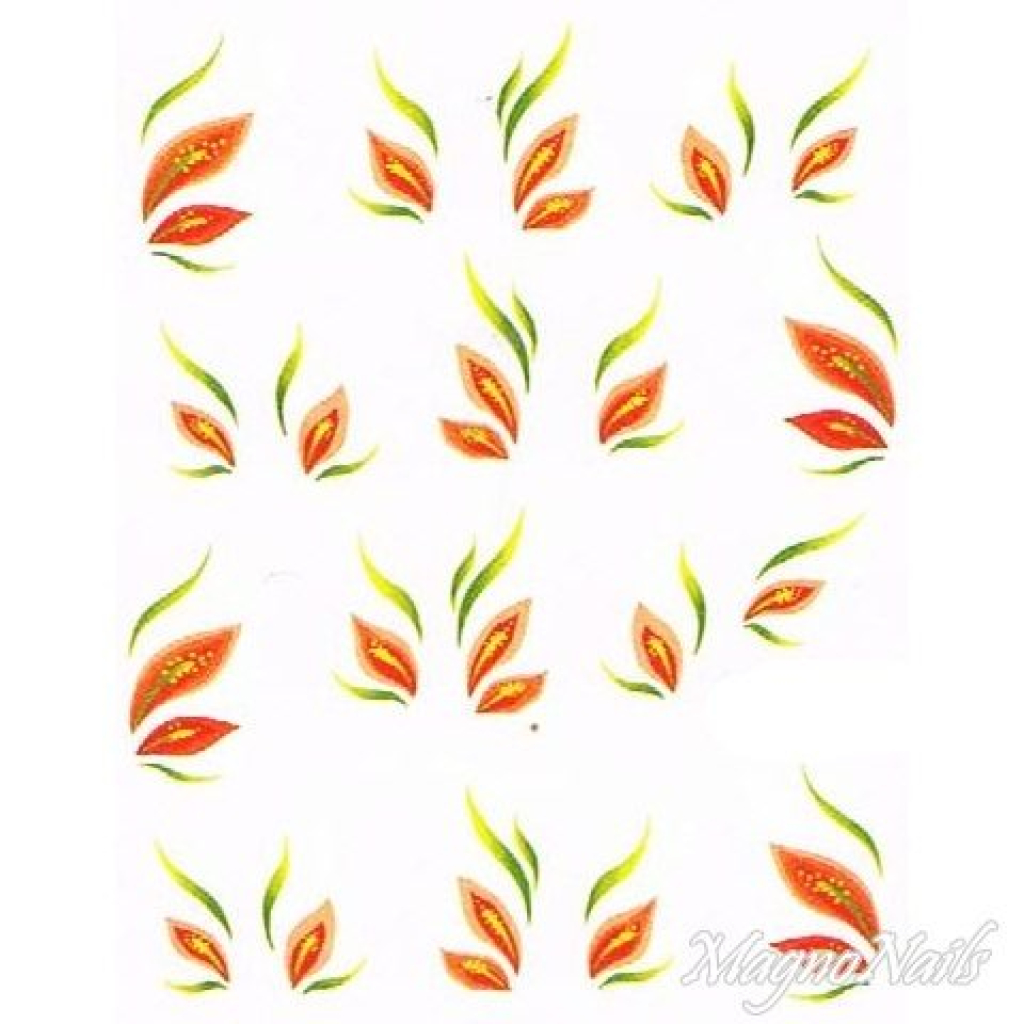 2D Nail Art One Stoke Sticker