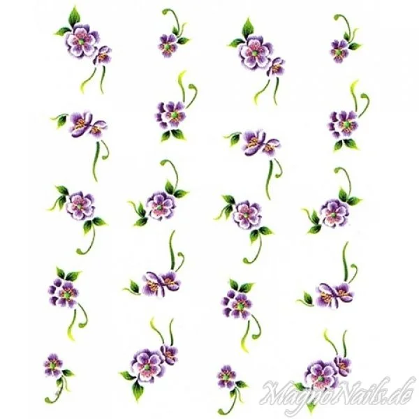 2D Nail Art One Stoke Sticker