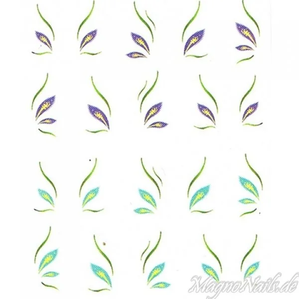 2D Nail Art One Stoke Sticker