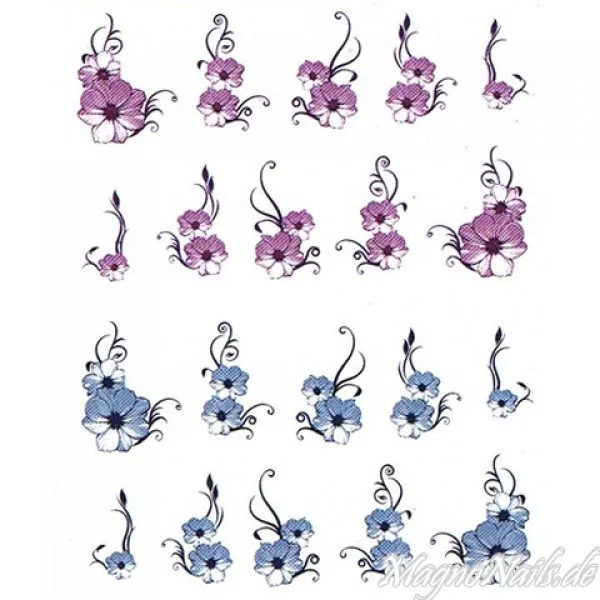 2D Nail Art One Stoke Sticker