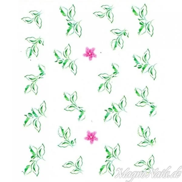 2D Nail Art One Stoke Sticker