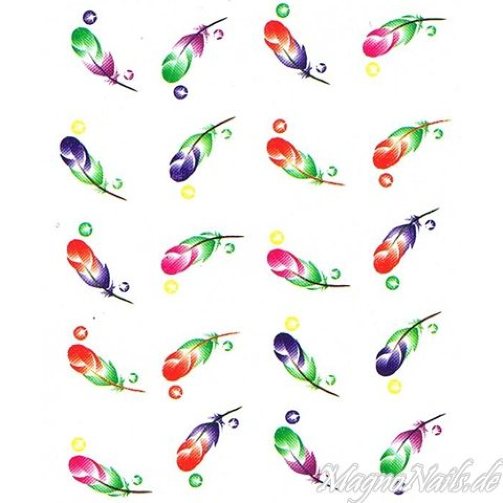 2D Nail Art One Stoke Sticker