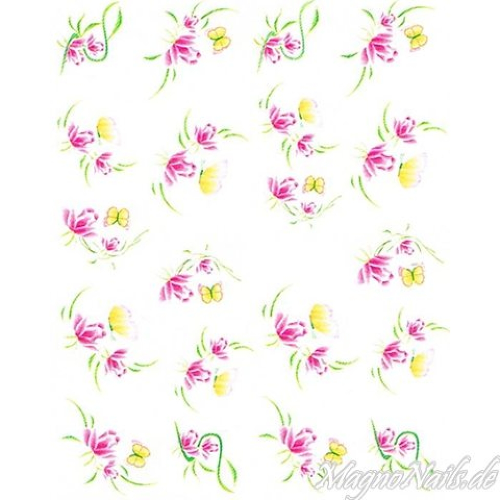 2D Nail Art One Stoke Sticker