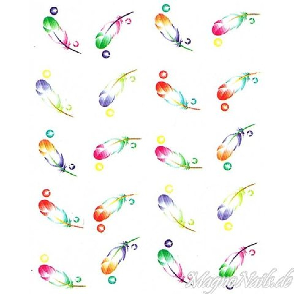 2D Nail Art One Stoke Sticker