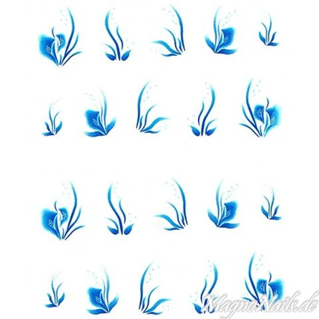 2D Nail Art One Stoke Sticker