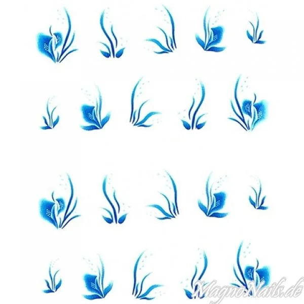 2D Nail Art One Stoke Sticker