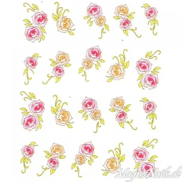 2D Nail Art One Stoke Sticker