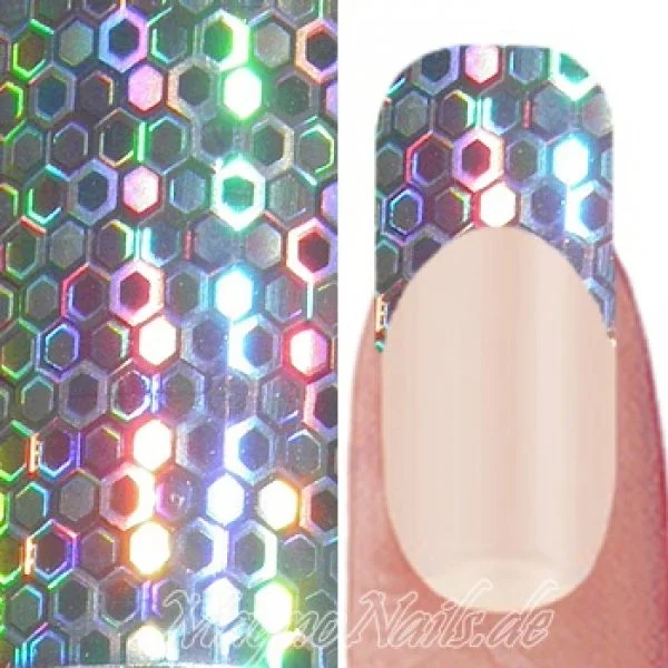 Nail Art Transfer Folie 1,5m - Nail Foil - Honeycomb Nagelfolie Nageldesign Folie Tranferfolie Nailart