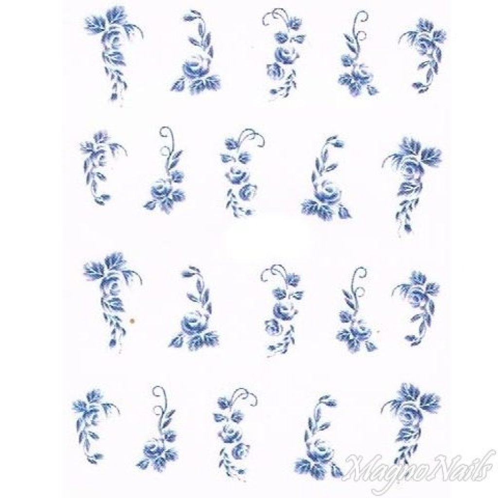 2D Nail Art One Stoke Sticker