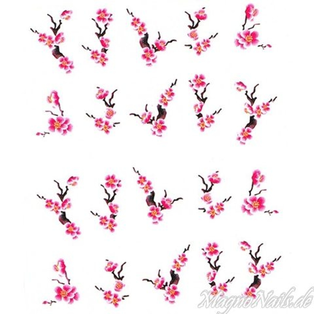 2D Nail Art One Stoke Sticker