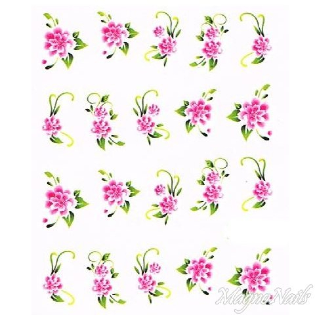 2D Nail Art One Stoke Sticker