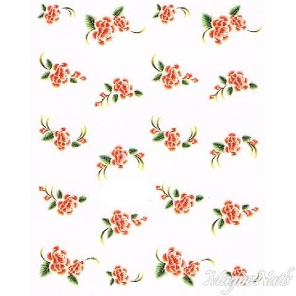 2D Nail Art One Stoke Sticker