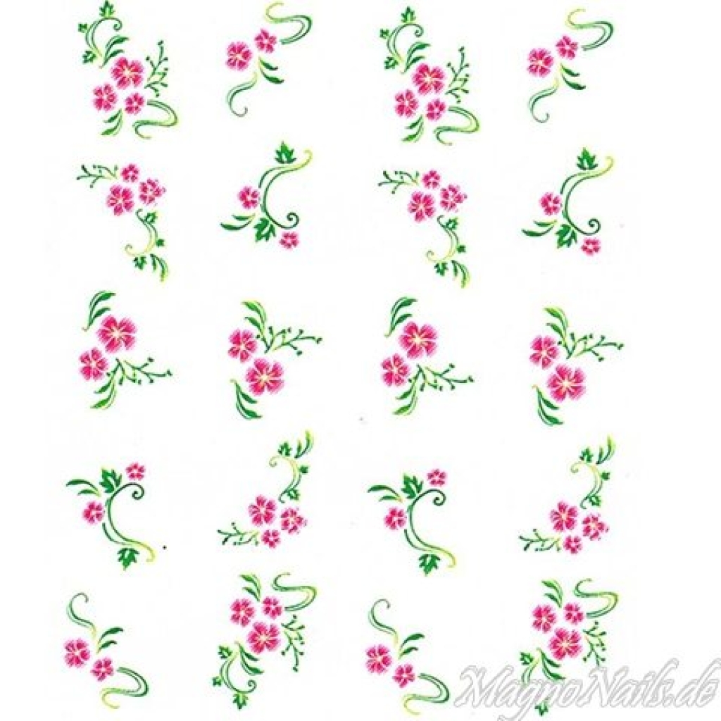 2D Nail Art One Stoke Sticker