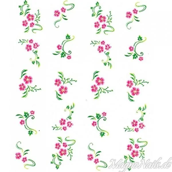 2D Nail Art One Stoke Sticker