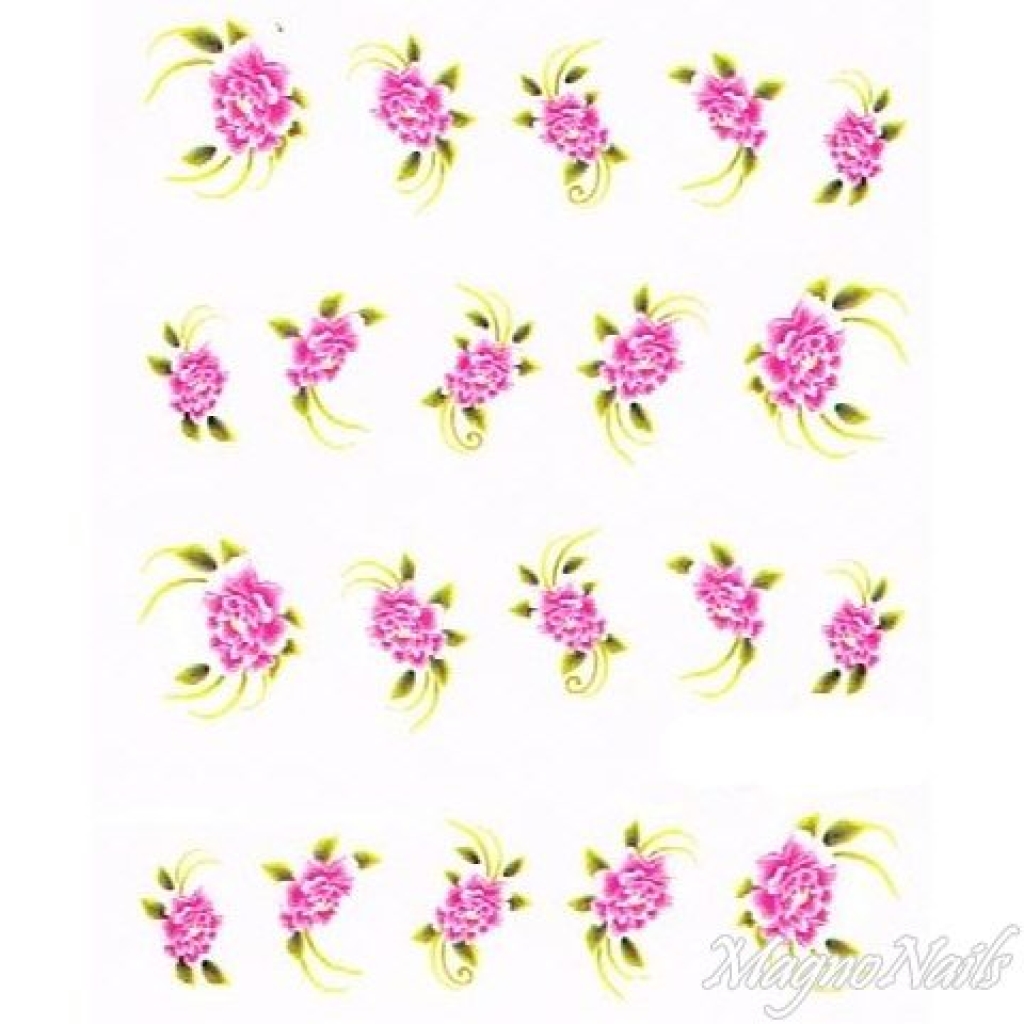 2D Nail Art One Stoke Sticker